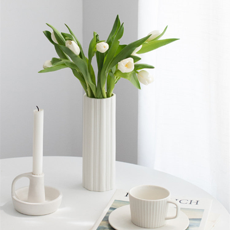 Vaso ceramica a righe