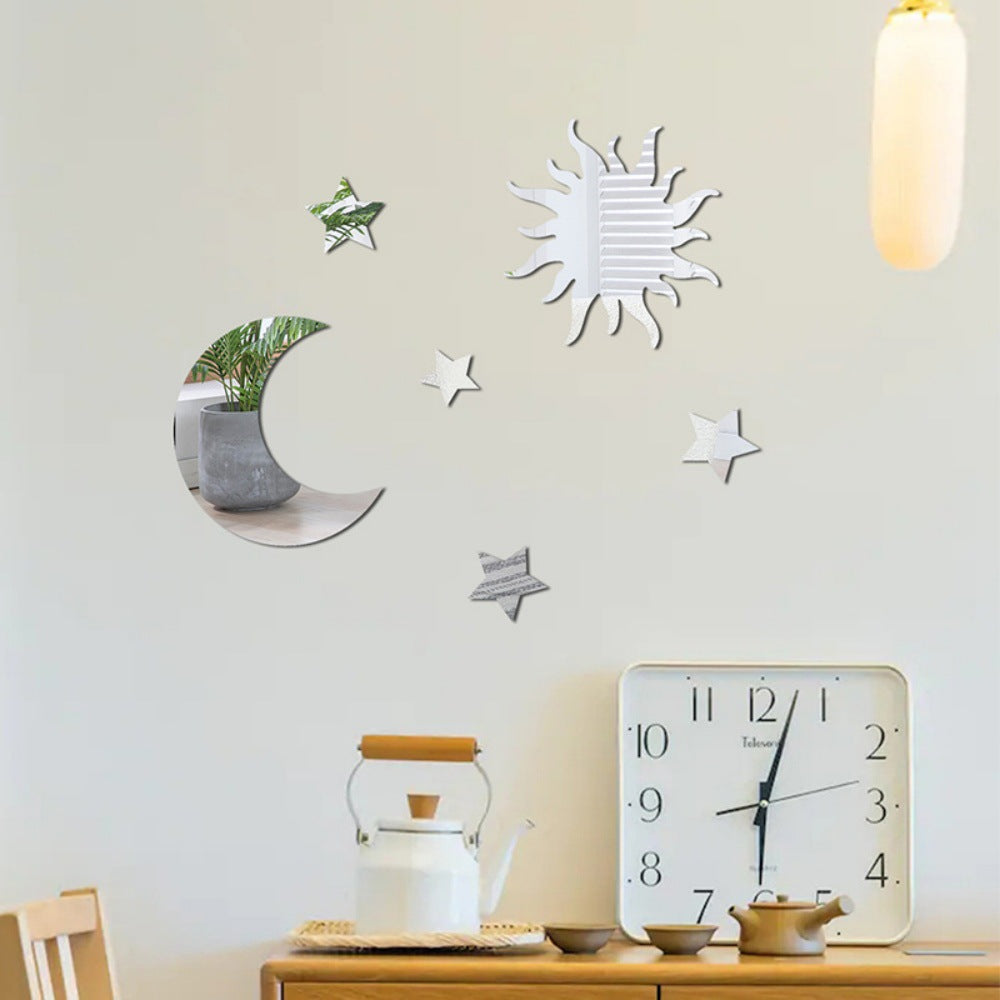 Adesivo stella e luna 3D