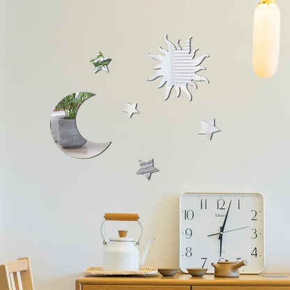 Adesivo stella e luna 3D
