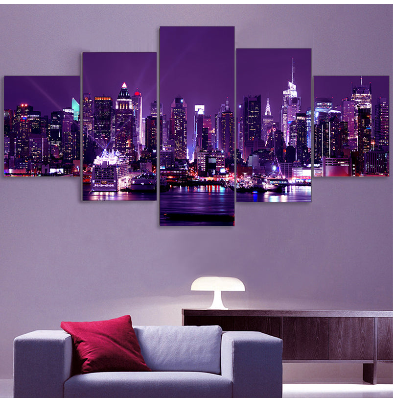 Tela Skyline Notturna