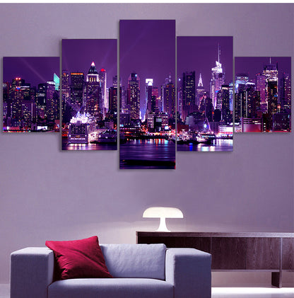 Tela Skyline Notturna