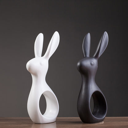 Coniglio ceramica in stile nordico