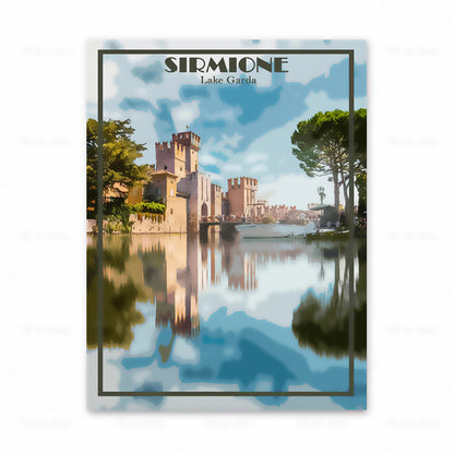 Poster set cinque città europee cornice