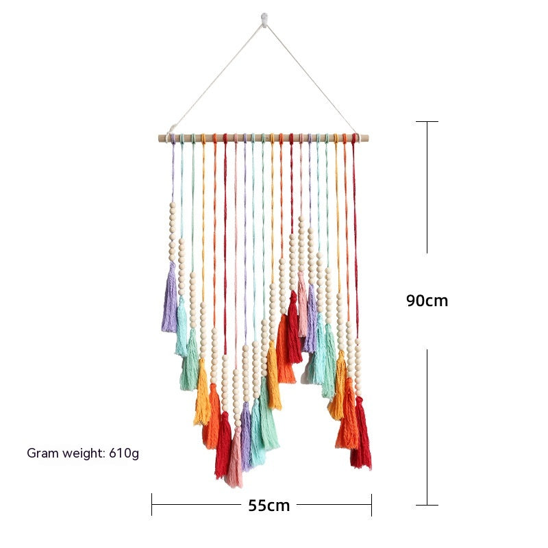 Arazzo Multicolore con Nappe
