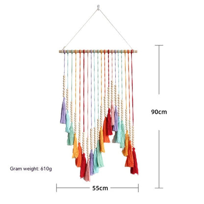 Arazzo Multicolore con Nappe