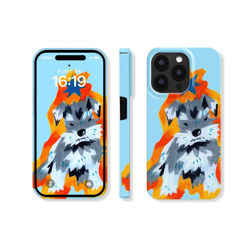 Custodia telefono schnauzer
