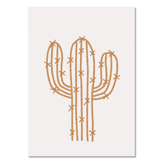 Quadro su tela Cactus minimalista