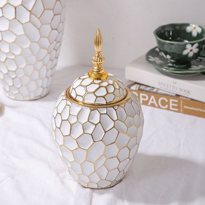 Vaso ceramica dorato Nordic