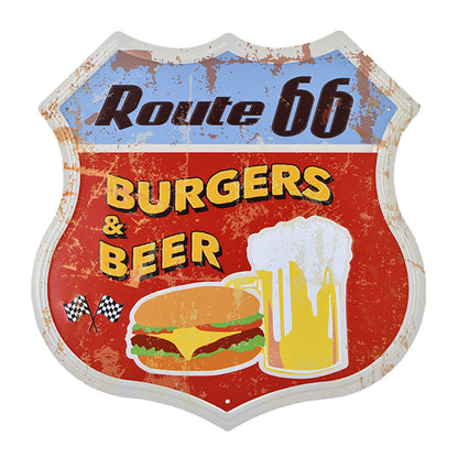 Cartello vintage numero 66