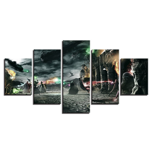Quadro su tela Battaglia fantasy con magia