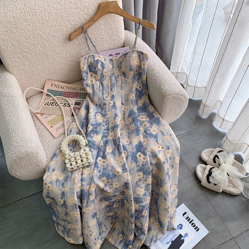 Vestito stampa fiori dipinti