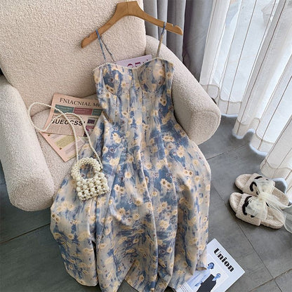 Vestito stampa fiori dipinti