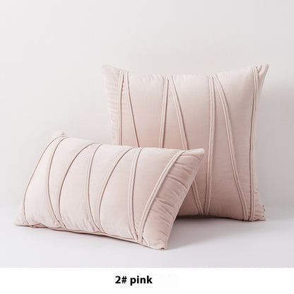 Federa cuscino velluto righe