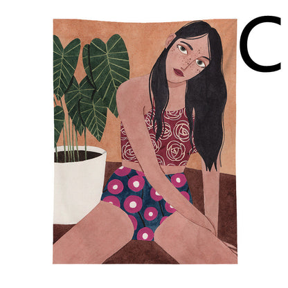 Tappezzeria Illustrazione Ragazza