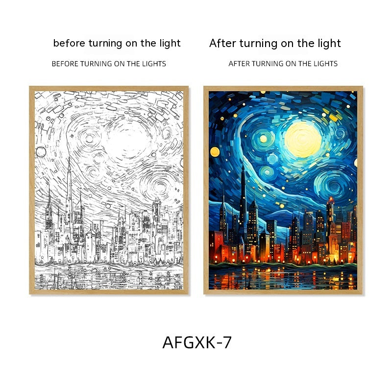 Quadro Cielo Stellato Illuminato