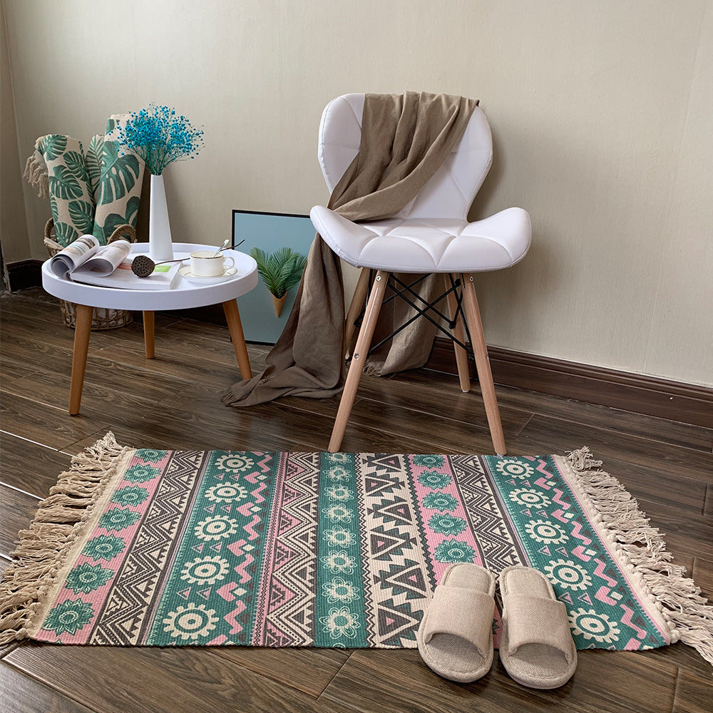 Tappeto cotone lino