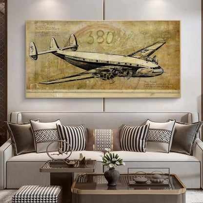 Poster aereo vintage