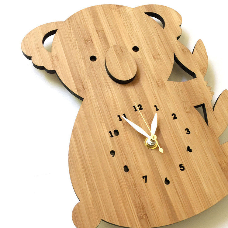 Orologio da parete Koala in legno