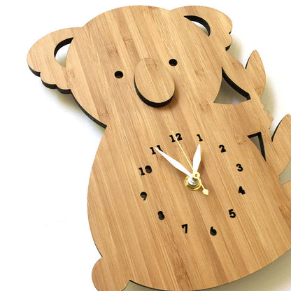 Orologio da parete Koala in legno