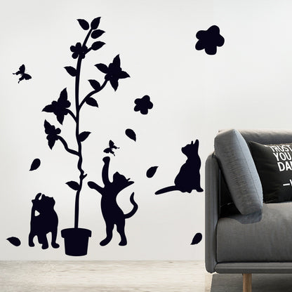 Sticker gatto nero