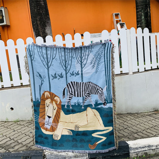 Arazzo Animali geometrici stilizzati