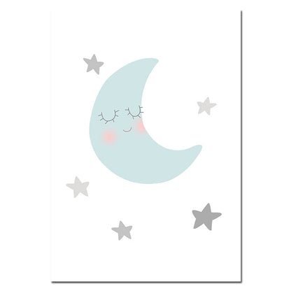 Poster luna e nebula