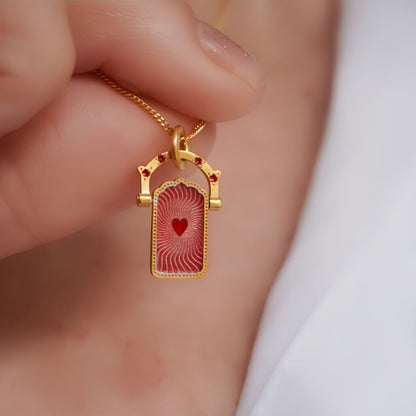 Collana tarocco titanio d'epoca