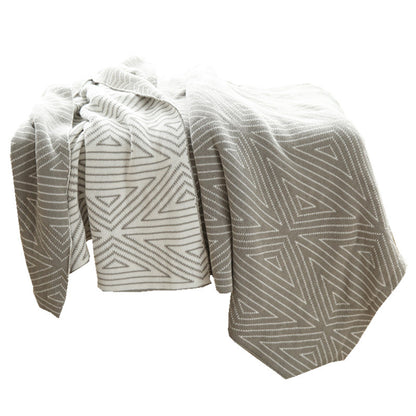 Coperta cotone geometrica