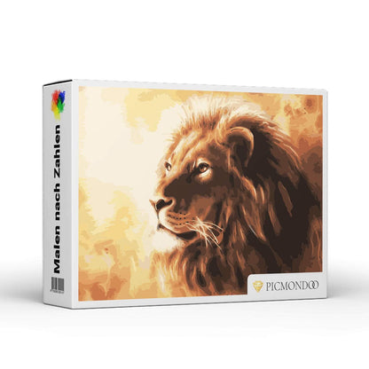 Quadro Leone dai numeri