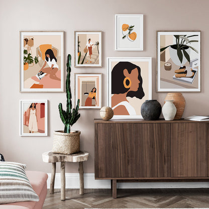 Quadro ragazza retrò