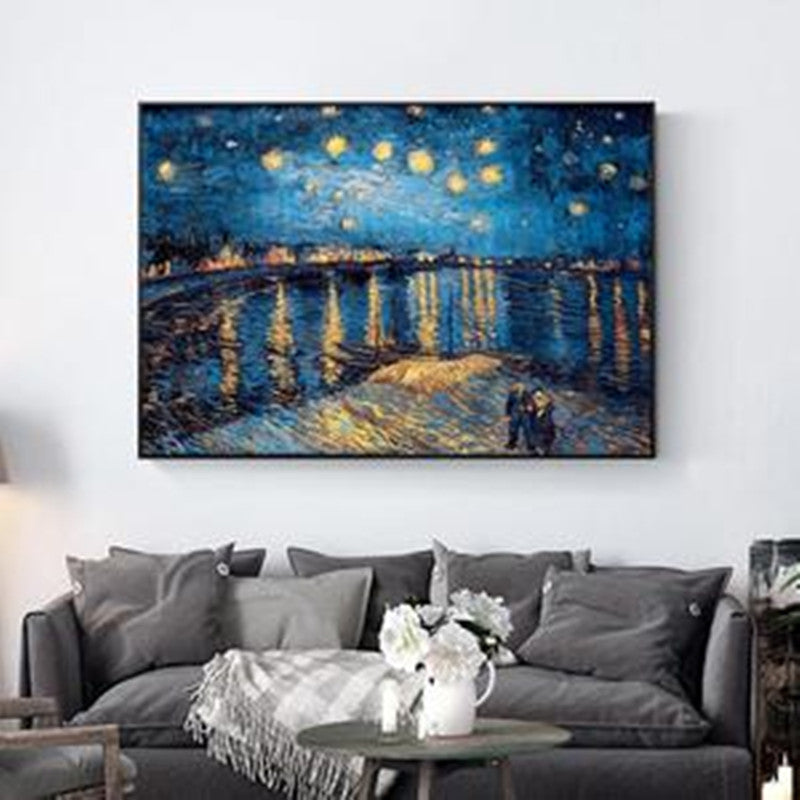 Quadro tela notte stellata