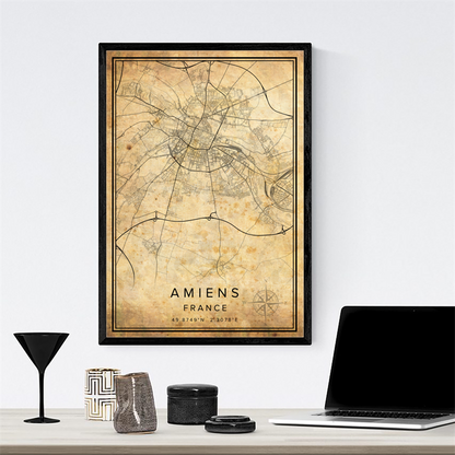 Quadro Mappa Vintage