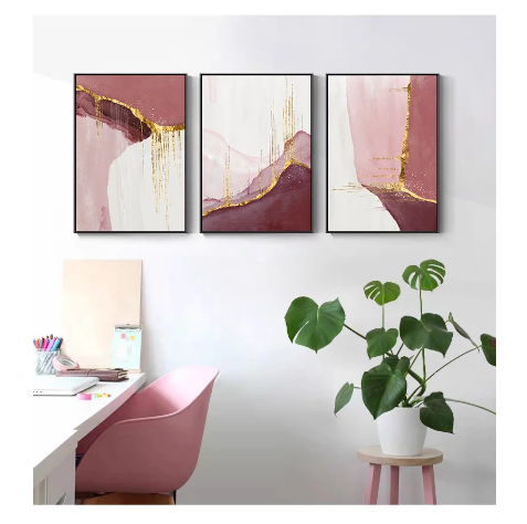 Quadro astratto dorato