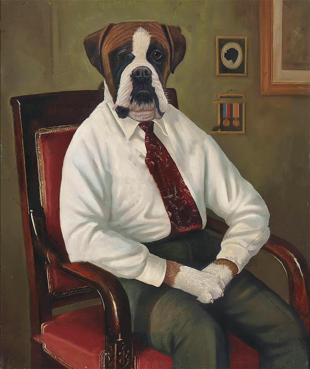 Tela ritratto cane
