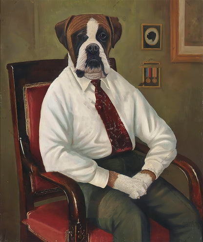 Tela ritratto cane
