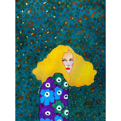 Tela figura moderna colorata