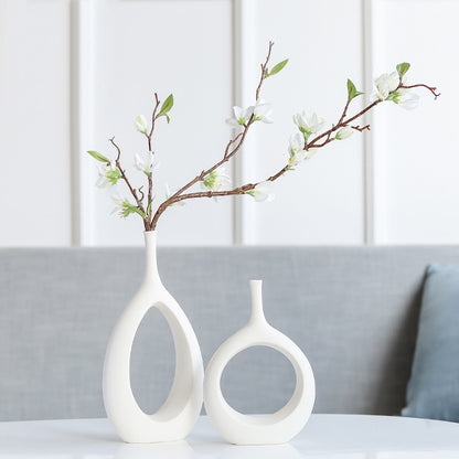 Vaso ceramica bianco