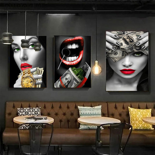 Quadro su tela Donne glamour pop art