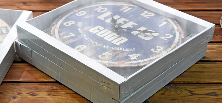 Orologio da parete Numeri romani blu