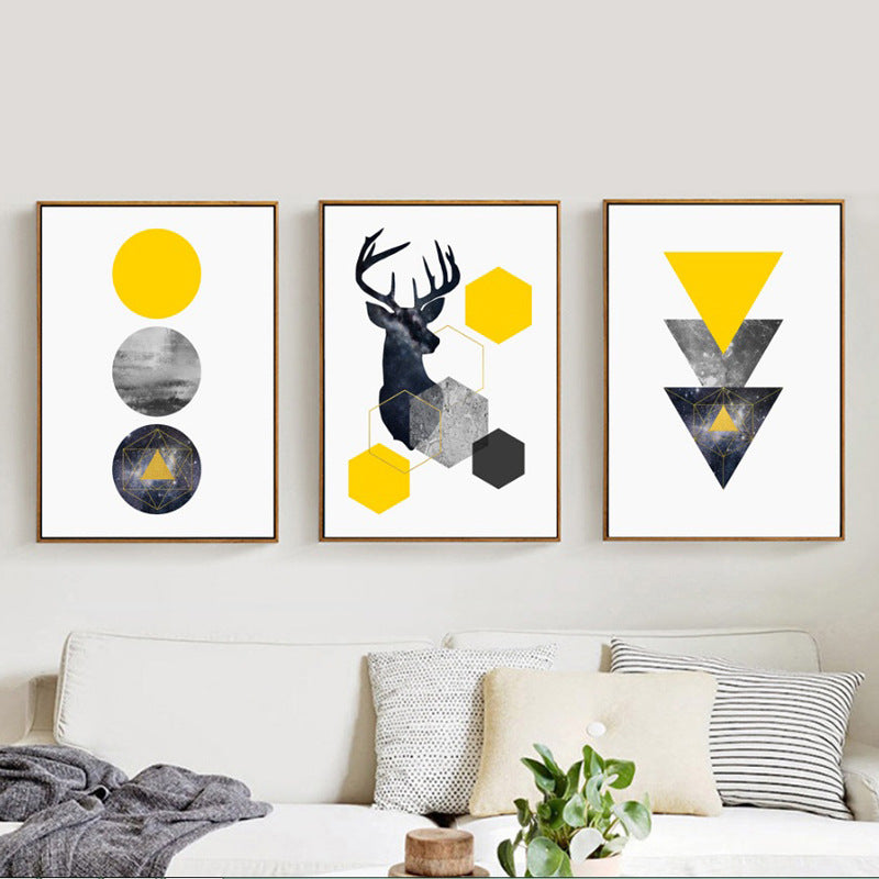 Quadro geometrico animale
