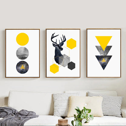 Quadro geometrico animale