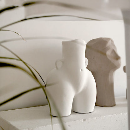 Vaso bianco in ceramica