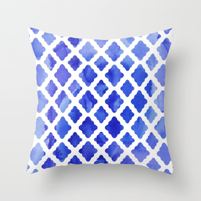 Cuscino motivo blu
