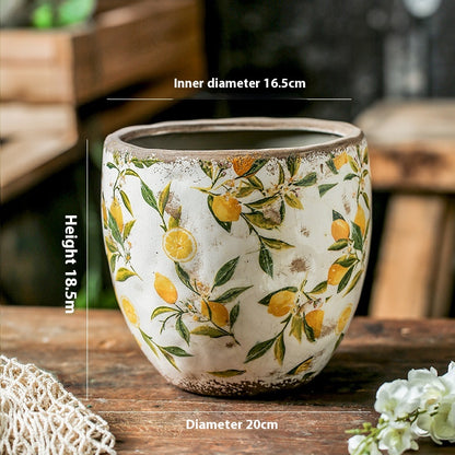 Vaso fiori ceramica retro
