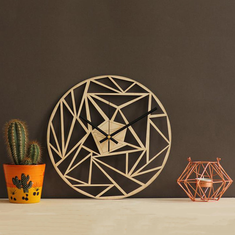 Orologio da parete Triangoli legno