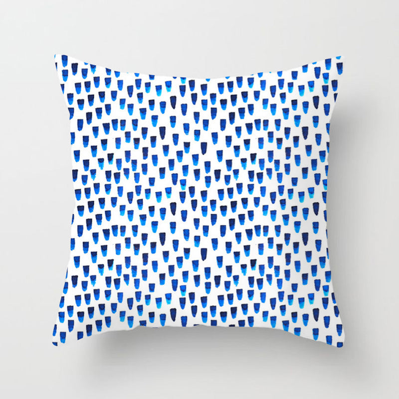 Cuscino motivo blu