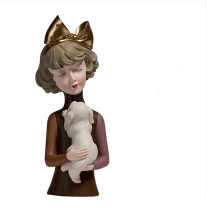Decorazione ragazza bolle