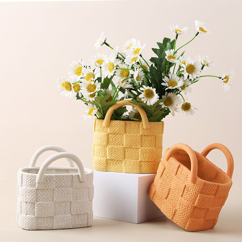 Vaso forma borsa Morandi