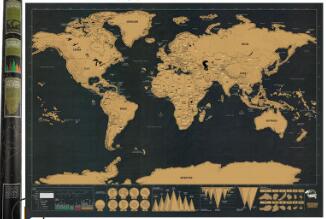 Mappa del mondo da grattare