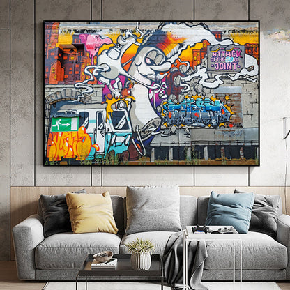 Quadro Graffiti Astratto